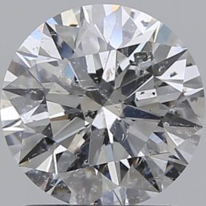 1.29 carat, F colour, SI2 clarity, Round shape, Natural Diamond.