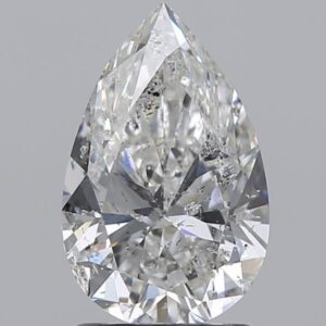 1.5 carat, F colour, SI2 clarity, Pear shape, Natural Diamond.