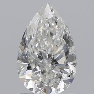 1 carat, G colour, SI2 clarity, Pear shape, Natural Diamond.