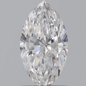 0.9 carat, D colour, SI2 clarity, Marquise shape, Natural Diamond.