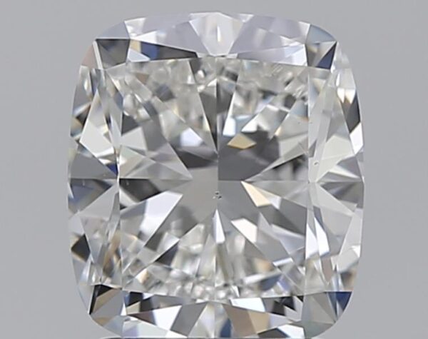 2.01 carat, H colour, SI1 clarity, Cushion shape, Natural Diamond.