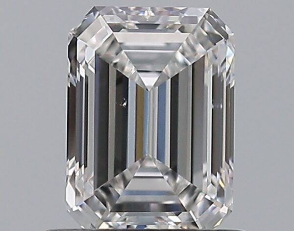 0.91 carat, E colour, VS2 clarity, Emerald shape, Natural Diamond.