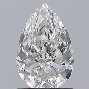 0.9 carat, F colour, SI2 clarity, Pear shape, Natural Diamond.