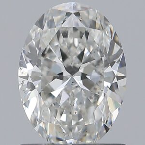 0.9 carat, F colour, SI2 clarity, Oval shape, Natural Diamond.