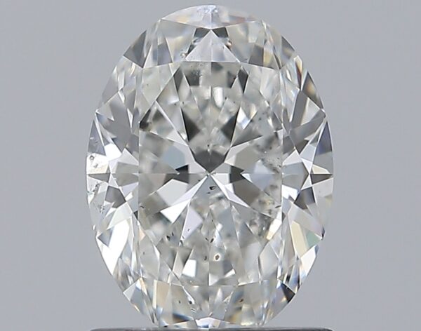 0.9 carat, F colour, SI2 clarity, Oval shape, Natural Diamond.