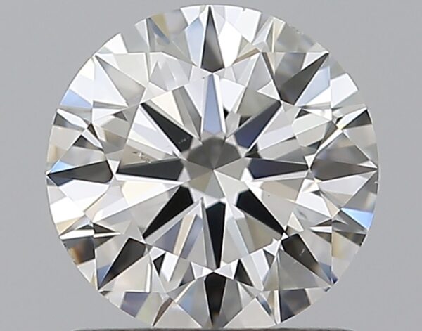 0.9 carat, H colour, SI1 clarity, Round shape, Natural Diamond.