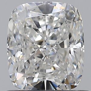 0.9 carat, F colour, VS1 clarity, Cushion shape, Natural Diamond.