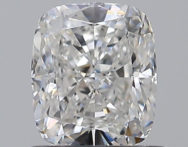 0.9 carat, F colour, VS1 clarity, Cushion shape, Natural Diamond.