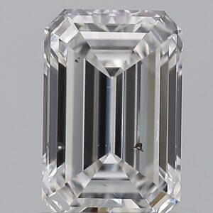0.93 carat, D colour, SI2 clarity, Emerald shape, Natural Diamond.
