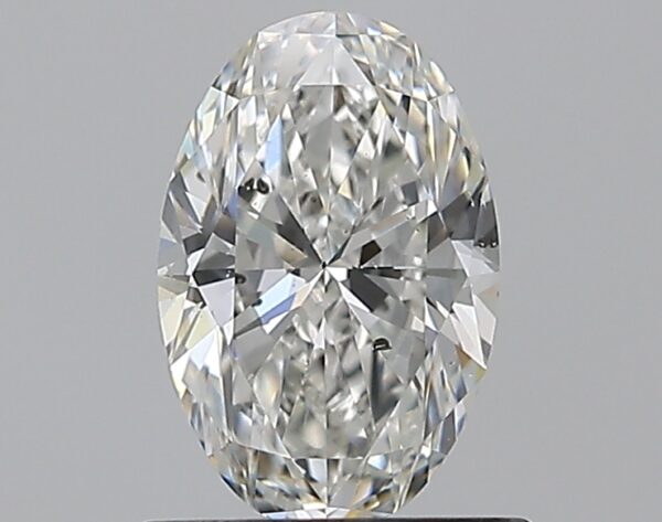 0.9 carat, G colour, SI2 clarity, Oval shape, Natural Diamond.