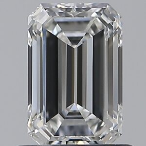 0.9 carat, G colour, VVS2 clarity, Emerald shape, Natural Diamond.