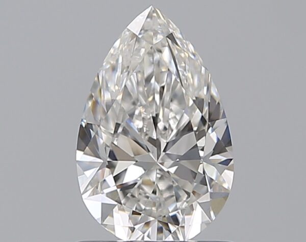 0.9 carat, F colour, VS2 clarity, Pear shape, Natural Diamond.