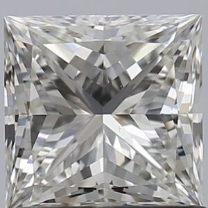 0.9 carat, H colour, VS1 clarity, Princess shape, Natural Diamond.