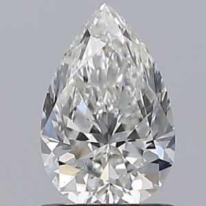 0.9 carat, G colour, VS2 clarity, Pear shape, Natural Diamond.