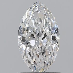 0.9 carat, D colour, SI2 clarity, Marquise shape, Natural Diamond.
