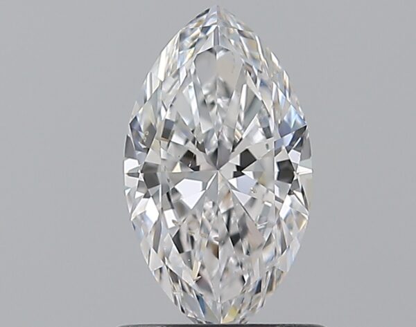 0.9 carat, D colour, SI2 clarity, Marquise shape, Natural Diamond.