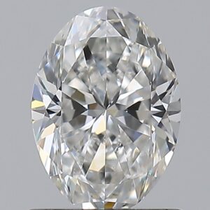 0.9 carat, F colour, SI1 clarity, Oval shape, Natural Diamond.