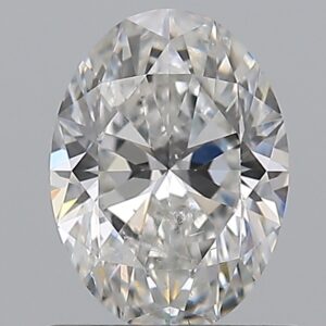 0.9 carat, F colour, SI2 clarity, Oval shape, Natural Diamond.