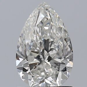 0.91 carat, G colour, SI2 clarity, Pear shape, Natural Diamond.