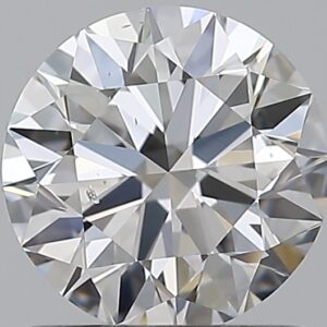 0.9 carat, D colour, SI1 clarity, Round shape, Natural Diamond.