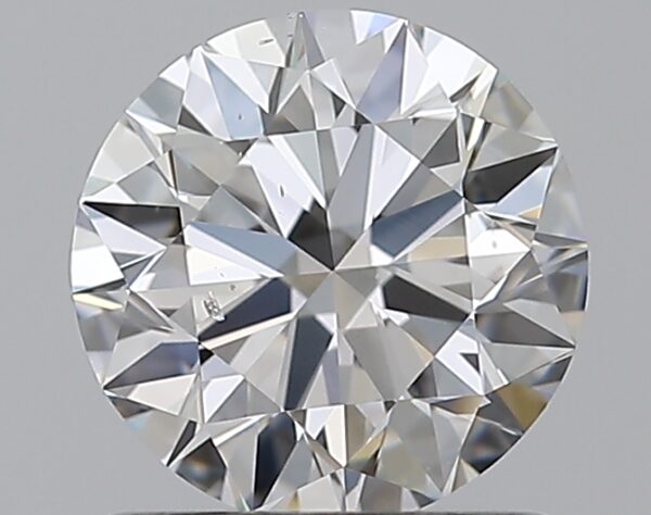 0.9 carat, D colour, SI1 clarity, Round shape, Natural Diamond.