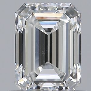 0.9 carat, E colour, VS1 clarity, Emerald shape, Natural Diamond.
