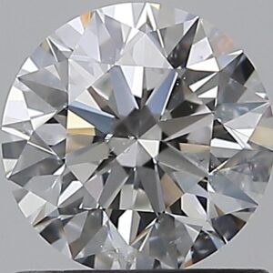 0.9 carat, E colour, SI2 clarity, Round shape, Natural Diamond.