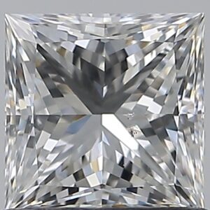 0.91 carat, G colour, SI1 clarity, Princess shape, Natural Diamond.
