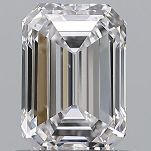 0.9 carat, D colour, VS2 clarity, Emerald shape, Natural Diamond.