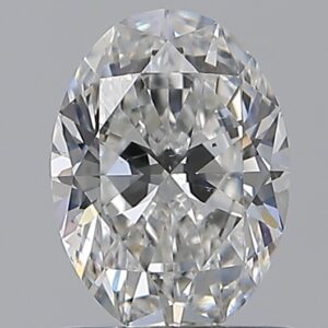 0.9 carat, F colour, SI1 clarity, Oval shape, Natural Diamond.