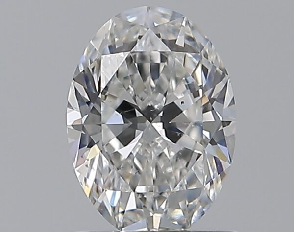 0.9 carat, F colour, SI1 clarity, Oval shape, Natural Diamond.