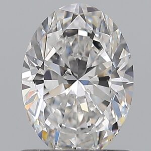 0.9 carat, E colour, SI2 clarity, Oval shape, Natural Diamond.