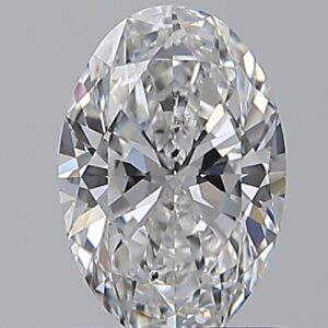 0.9 carat, E colour, SI2 clarity, Oval shape, Natural Diamond.