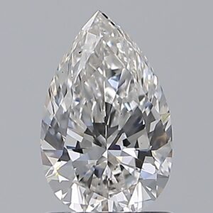 0.9 carat, F colour, VS2 clarity, Pear shape, Natural Diamond.