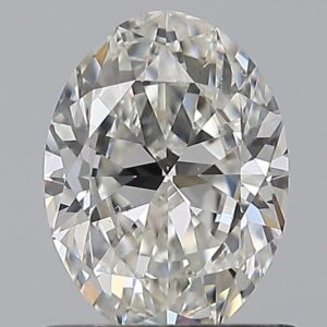 0.9 carat, H colour, VS2 clarity, Oval shape, Natural Diamond.