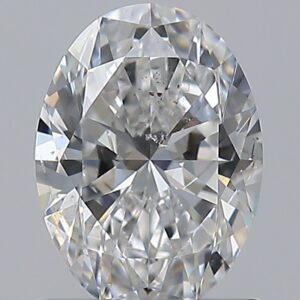 0.9 carat, E colour, SI2 clarity, Oval shape, Natural Diamond.