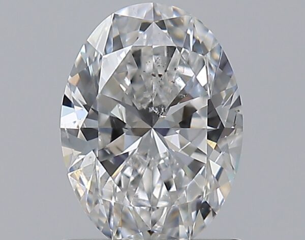 0.9 carat, E colour, SI2 clarity, Oval shape, Natural Diamond.