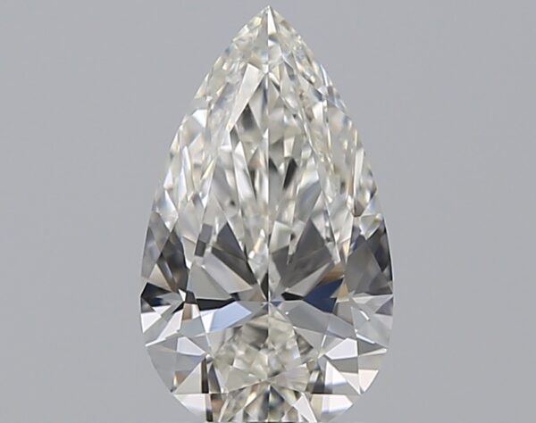 0.91 carat, H colour, VVS2 clarity, Pear shape, Natural Diamond.