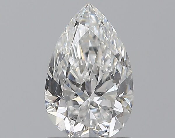 0.9 carat, E colour, SI2 clarity, Pear shape, Natural Diamond.