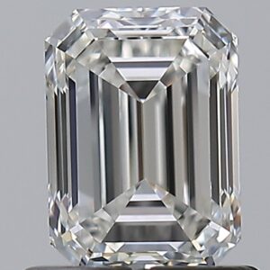 0.9 carat, G colour, VVS1 clarity, Emerald shape, Natural Diamond.