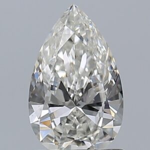 0.9 carat, G colour, SI1 clarity, Pear shape, Natural Diamond.