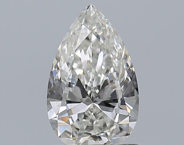 0.9 carat, G colour, SI1 clarity, Pear shape, Natural Diamond.