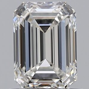 0.9 carat, G colour, VVS2 clarity, Emerald shape, Natural Diamond.