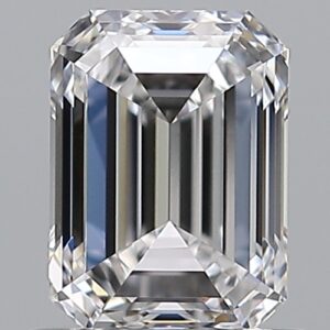 0.9 carat, D colour, VVS2 clarity, Emerald shape, Natural Diamond.