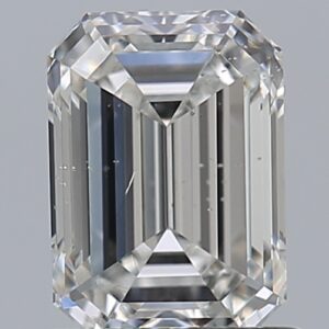 0.92 carat, F colour, SI2 clarity, Emerald shape, Natural Diamond.