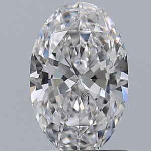0.9 carat, D colour, VS2 clarity, Oval shape, Natural Diamond.
