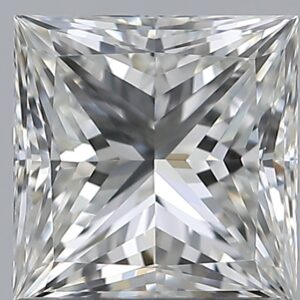 0.9 carat, H colour, VVS1 clarity, Princess shape, Natural Diamond.