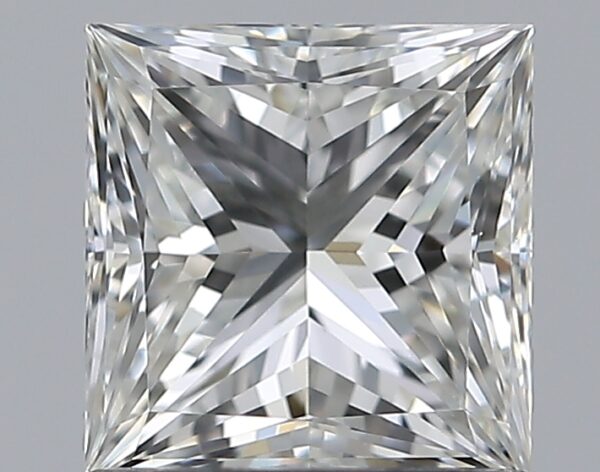 0.9 carat, H colour, VVS1 clarity, Princess shape, Natural Diamond.