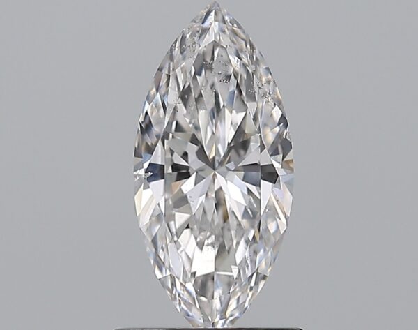 0.9 carat, D colour, SI2 clarity, Marquise shape, Natural Diamond.