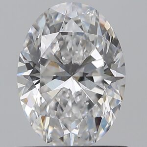 0.9 carat, D colour, SI1 clarity, Oval shape, Natural Diamond.